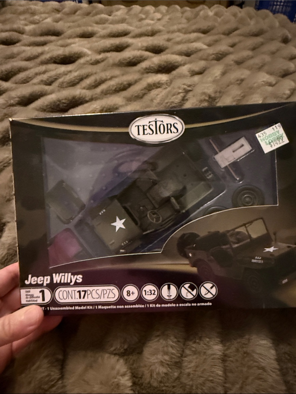 Olive Green Jeep Willys Toy Vehicle